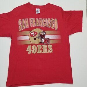 Vintage 80s NFL San Francisco 49ers Red T Shirt L